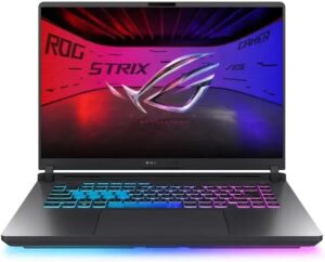 اسس لابتوب روج ستريكس G16 16 انش 165Hz WUXGA (1920x1200) IPS جديد 2025 | انتل i7-14650HX 16 نواة | انفيديا جيفورس RTX 5060 | كيبورد باضاءة خلفية RGB اربع مناطق | واي فاي 7 | 64GB DDR5 2TB SSD | ويندوز