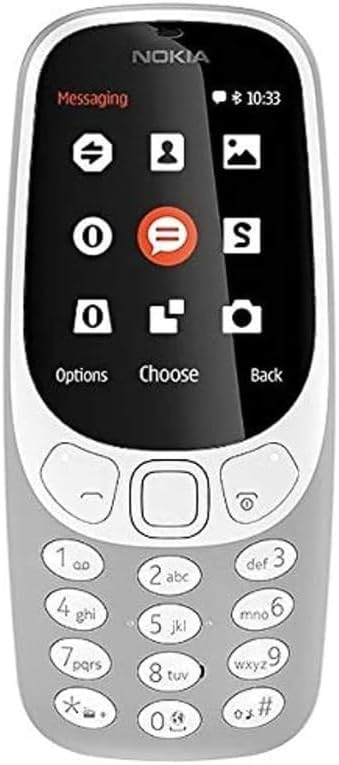 3310، هاتف خلوي فضي، يدعم شريحتين، ذاكرة خارجية 32 جيجابايت، راديو اف ام 3 3310، هاتف خلوي فضي، يدعم شريحتين، ذاكرة خارجية 32 جيجابايت، راديو اف ام