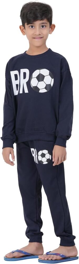 طقم ملابس للأولاد من سويت شيرت وسروال BYS-SS-PANT-01 من تي 2 اف (عبوة واحدة)