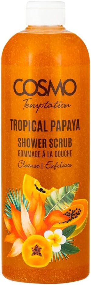 مقشر استحمام تروبيكال بابايا تيمبتيشن من سي دي كوزمو ديزاينز