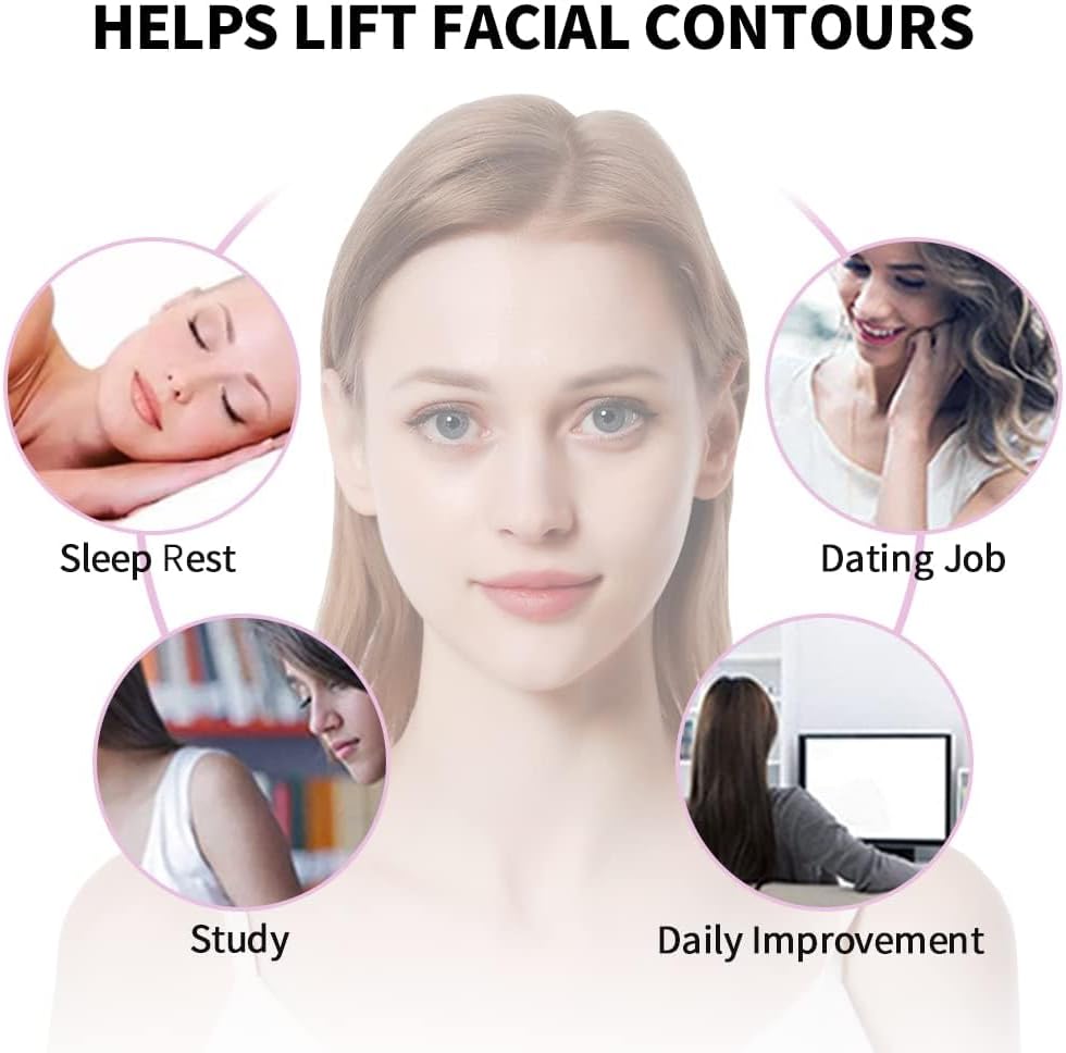 شريط لاصق غير مرئي لشد الوجه والتخلص الفوري من التجاعيد مع حبل ثابت لرفع الرقبة والعين مناسب للأوجه بنمط في لاين (8 قطع من الأربطة المرنة و60 شريط بديل) 6 شريط لاصق غير مرئي لشد الوجه والتخلص الفوري من التجاعيد مع حبل ثابت لرفع الرقبة والعين مناسب للأوجه بنمط في لاين (8 قطع من الأربطة المرنة و60 شريط بديل) - الصورة 6