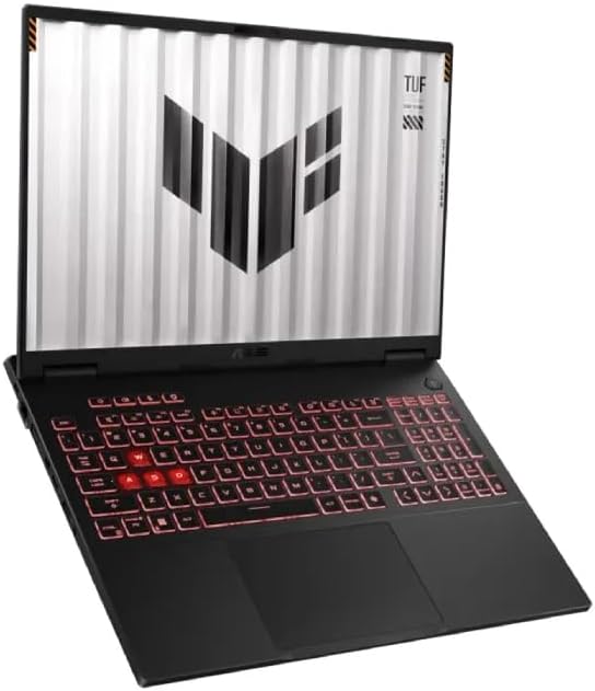 ASUS TUF Gaming Laptop، Ryzen 7 260، 16GB RAM، 1TB SSD، NVIDIA 8GB، شاشة 16.0 WUXGA، DOS، رمادي