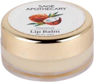 بلسم الشفاه سيج أبوثيكاري فائق النعومة بجوز الهند مع فوائد المكونات الطبيعية للنساء الشفاه الداكنة لتفتيح الشفاه | يوفر الرطوبة للشفاه الجافة | ترطيب لمدة 24 ساعة - 8 جم