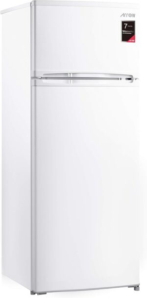 ثلاجة بباب مزدوج من ارو، 8.9 قدم مكعب، 252 لتر، RO2-390 لتر، ديفروست، ابيض