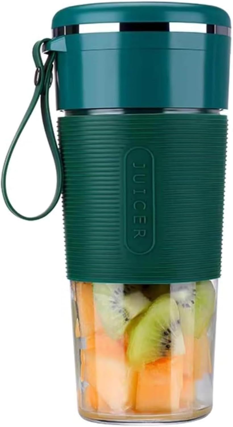 هالامودو خلاط شخصي صغير محمول للسفر مع محرك قوي وبطارية قابلة لاعادة الشحن (اخضر)