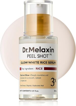 سيروم بيل شوت جلو رايس بي دي ار ان من دكتور ميلاكسين 30 مل للعناية ببشرة الوجه بملمس ناعم للعناية بالمسام والعناية بالبشرة الكورية