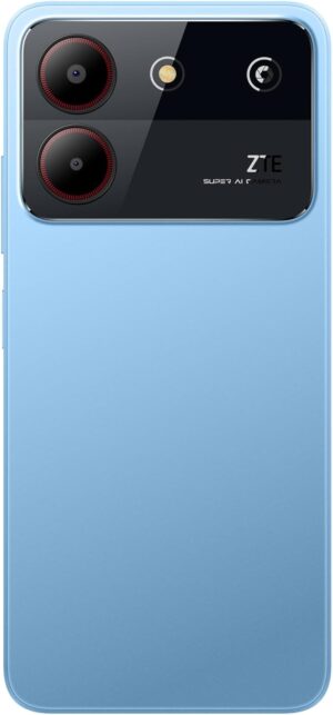 زد تي اي بليد A54 ذاكرة رام ديناميكية 4GB+ 4GB، روم: 128GB) 6.56 انش، كاميرا خلفية 13MP ذكية (تلقائي + HDR) 5000mAh، بطاقات (2 اتصال+مايكرو SD) أزرق، بشريحتين