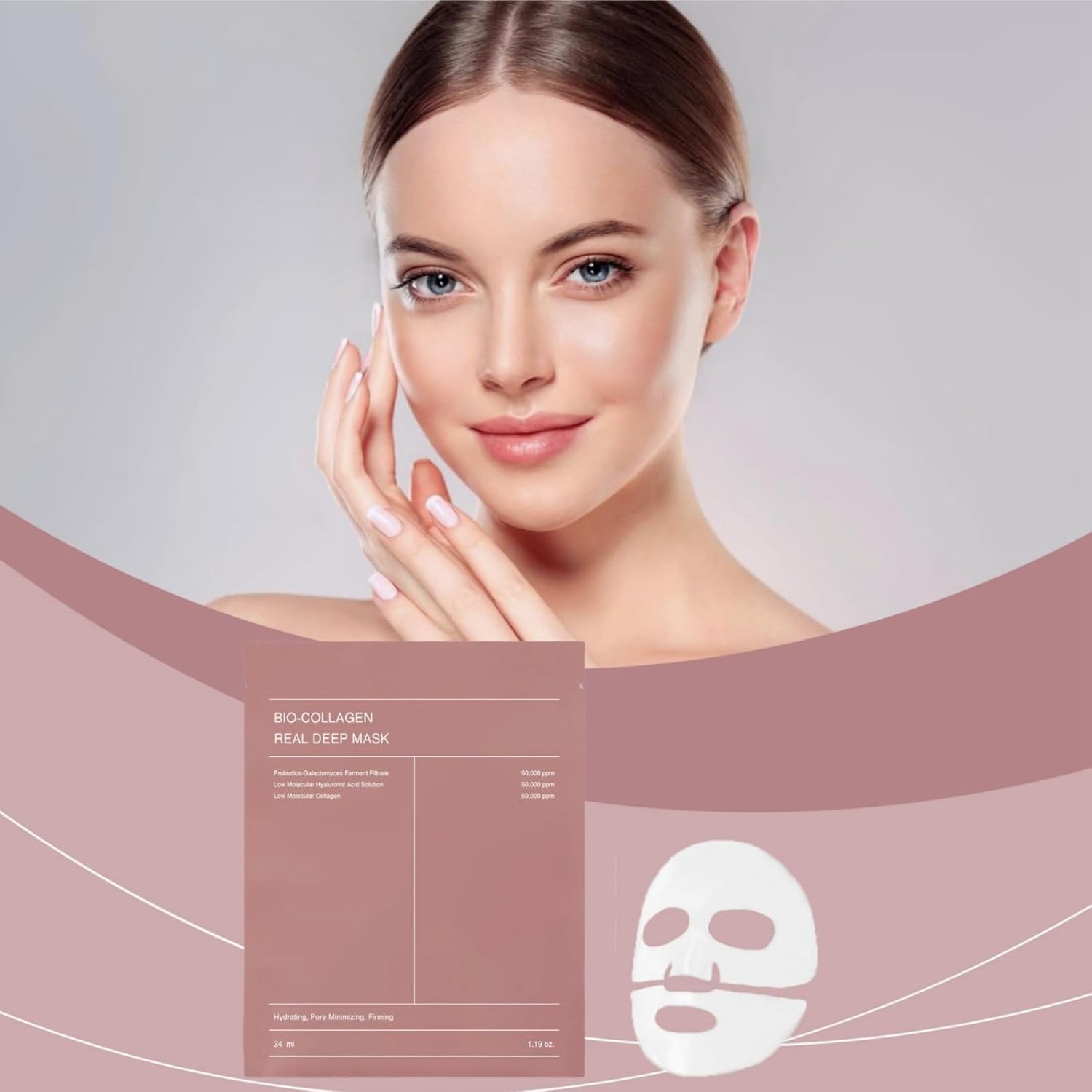 4 قطع من قناع الكولاجين بيو + دانس طوال الليل، رقع سيليكون للتجاعيد، قناع عميق حقيقي كولاجين بين عشية وضحاها، قناع للوجه بالكولاجين الحيوي للنساء، قناع شد الكولاجين العميق مضاد للتجاعيد، قناع مرطب 9 4 قطع من قناع الكولاجين بيو + دانس طوال الليل، رقع سيليكون للتجاعيد، قناع عميق حقيقي كولاجين بين عشية وضحاها، قناع للوجه بالكولاجين الحيوي للنساء، قناع شد الكولاجين العميق مضاد للتجاعيد، قناع مرطب - الصورة 9