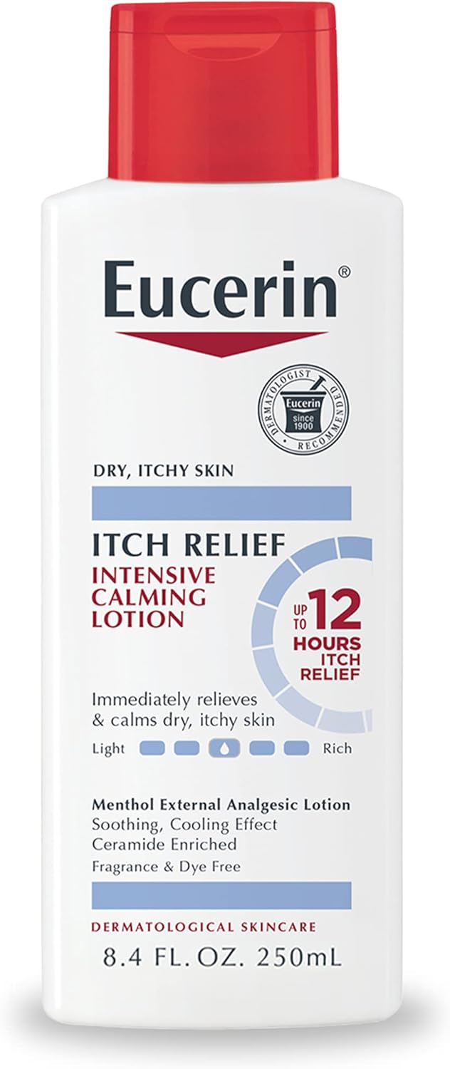 Eucerin, Itch Relief, Intensive Calming Lotion, 8.4 fl oz (250 ml) 16 Eucerin, Itch Relief, Intensive Calming Lotion, 8.4 fl oz (250 ml)