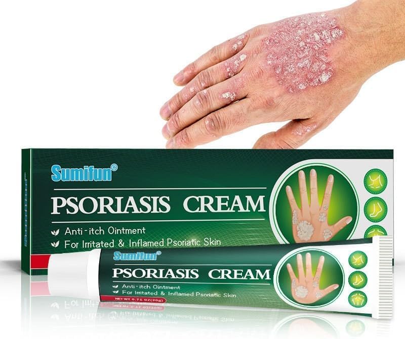 كريم الصدفية القوباء الحلقية للبشرة عشبي صيني طبيعي للاكزيما والصدفية يعمل على تثبيط وحكة الجلد بشكل فعال قطعة واحدة