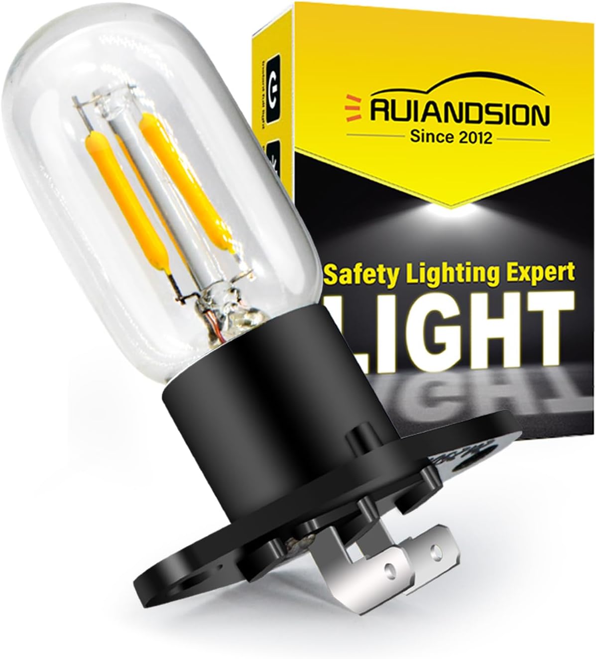 لمبة ميكروويف بانك 240 فولت 2 امبير 25 واط LED لمبة بتصميم شامل للميكروويف وفرن الفاصوليا، لون أصفر، مقاس Z187، من رويان ديسون 1 لمبة ميكروويف بانك 240 فولت 2 امبير 25 واط LED لمبة بتصميم شامل للميكروويف وفرن الفاصوليا، لون أصفر، مقاس Z187، من رويان ديسون