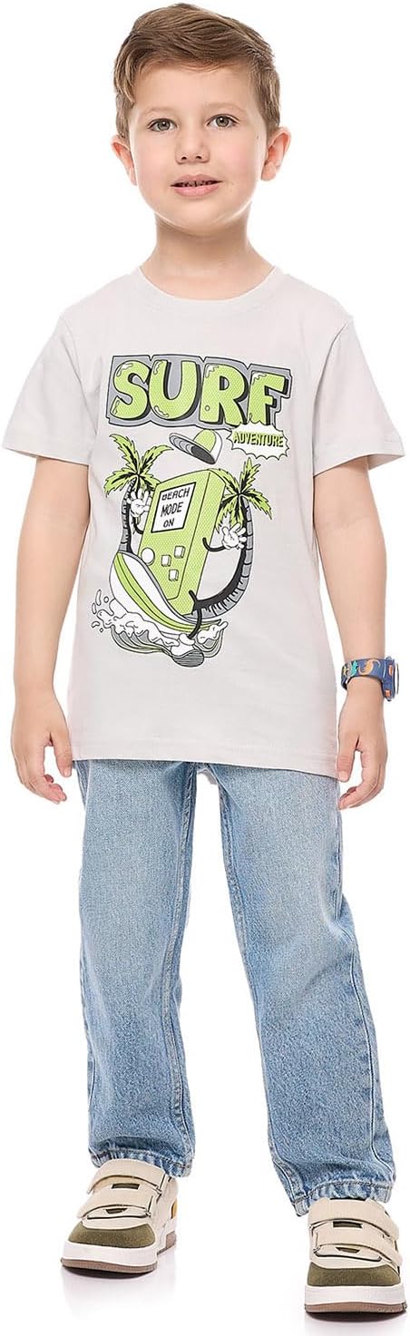 تي شيرت مطبوع بقبة دائرية ضيقة وأكمام قصيرة للأولاد من ار اند بي، طراز 325-0145KB166-1 3 تي شيرت مطبوع بقبة دائرية ضيقة وأكمام قصيرة للأولاد من ار اند بي، طراز 325-0145KB166-1 - الصورة 3