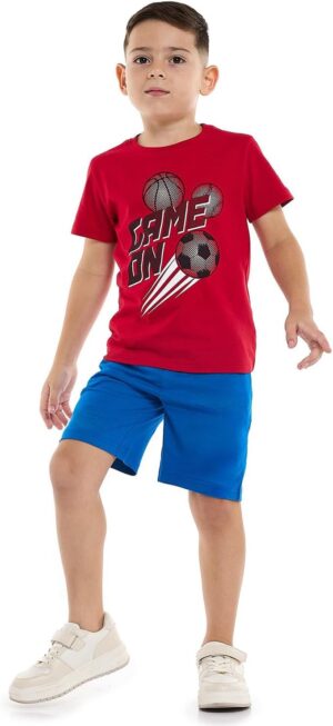 تيشيرت كلاسيكي للأولاد طراز 325-0957KB510-1_Red من ار اند بي