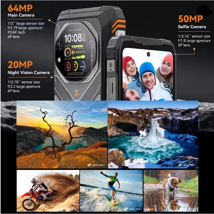 جوال متين تانك 1 من ال ام اتش تريد 6.78 انش 120Hz FHD + شاشة اتصال خارجية 16GB + 512GB 20000mAh، هاتف ذكي 5G اندرويد 15 ان اف سي 4 جوال متين تانك 1 من ال ام اتش تريد 6.78 انش 120Hz FHD + شاشة اتصال خارجية 16GB + 512GB 20000mAh، هاتف ذكي 5G اندرويد 15 ان اف سي - الصورة 4