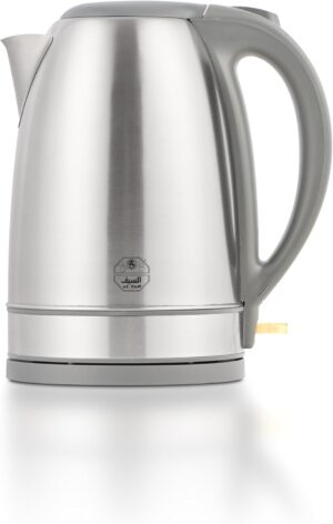 غلاية فيرا استانلس ستيل بسعة 2.5 لتر وقوة 2200 واط، مزودة بيد رصاصي لسهولة الحمل والاستخدام