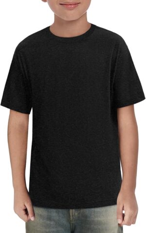 تي شيرت للأولاد بأكمام قصيرة، تي شيرت صيفي كاجوال بقبة دائرية للأطفال من هالومونينج، 5 إلى 14 سنة