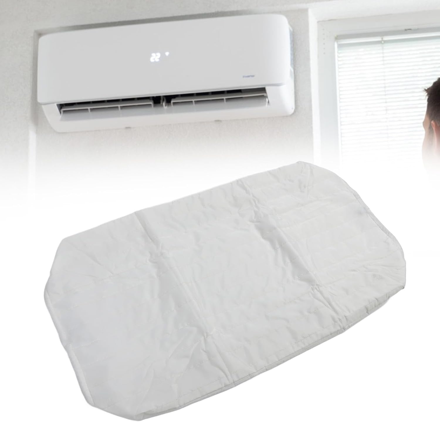 غطاء مكيف هواء داخلي، غطاء وحدة مكيف هواء داخلي مقاوم للغبار غطاء وحدة تكييف الهواء للمنزل والفندق (63 × 43 × 7 سم) 5 غطاء مكيف هواء داخلي، غطاء وحدة مكيف هواء داخلي مقاوم للغبار غطاء وحدة تكييف الهواء للمنزل والفندق (63 × 43 × 7 سم) - الصورة 5