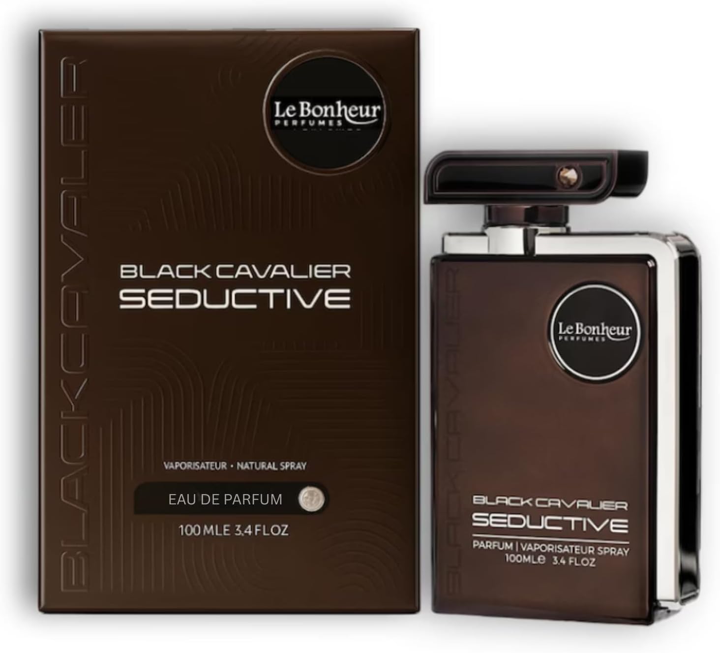 Le Bonheur Black Cavalier Seductive Eau de Parfum for Unisex 100 ml 2 Le Bonheur Black Cavalier Seductive Eau de Parfum for Unisex 100 ml - الصورة 2