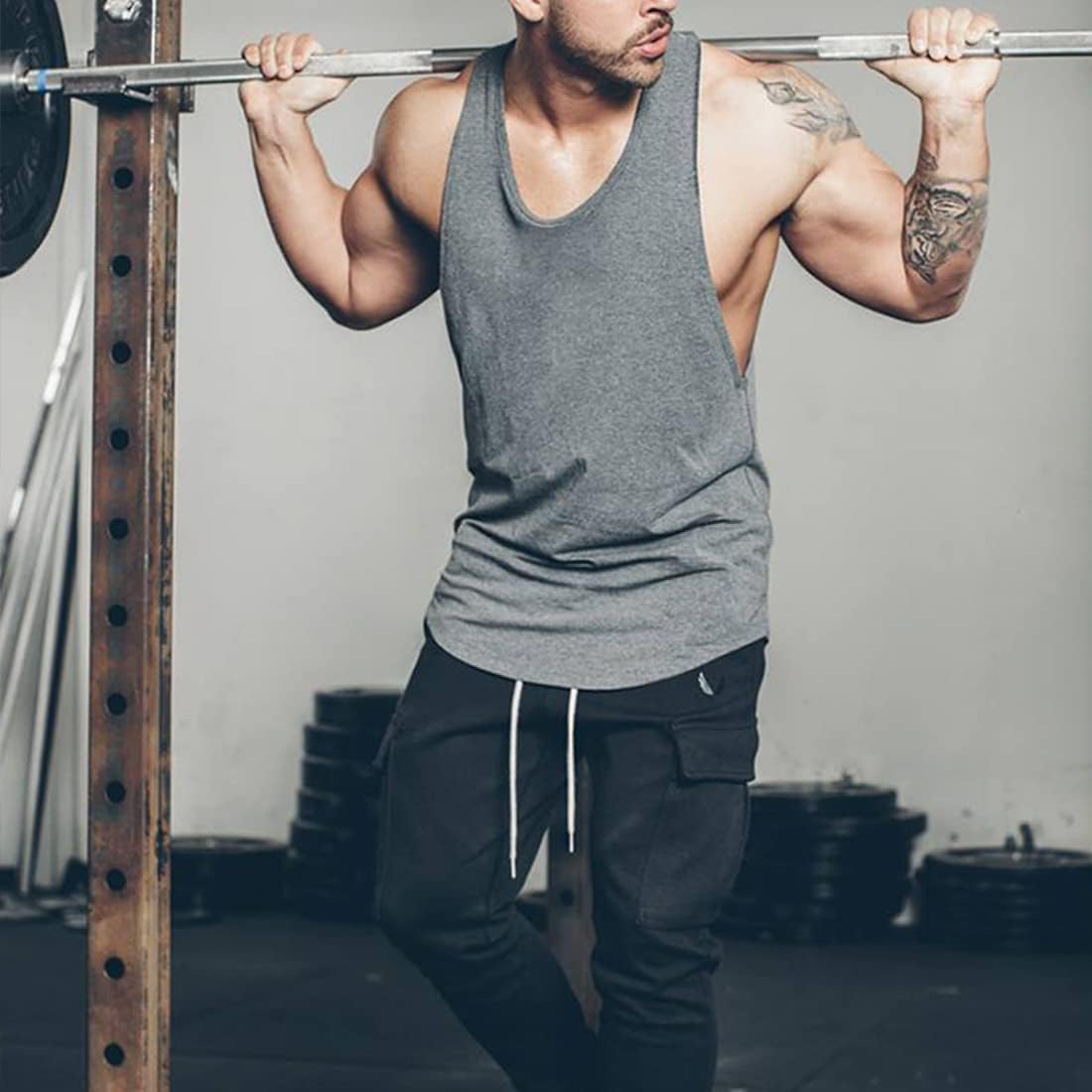 زويفي تي شيرتات بدون اكمام للرجال بتصميم مفتوح من الجانبين مناسبة لتمارين كمال الاجسام وصالة الالعاب الرياضية والتمارين الرياضية 4 زويفي تي شيرتات بدون اكمام للرجال بتصميم مفتوح من الجانبين مناسبة لتمارين كمال الاجسام وصالة الالعاب الرياضية والتمارين الرياضية - الصورة 4