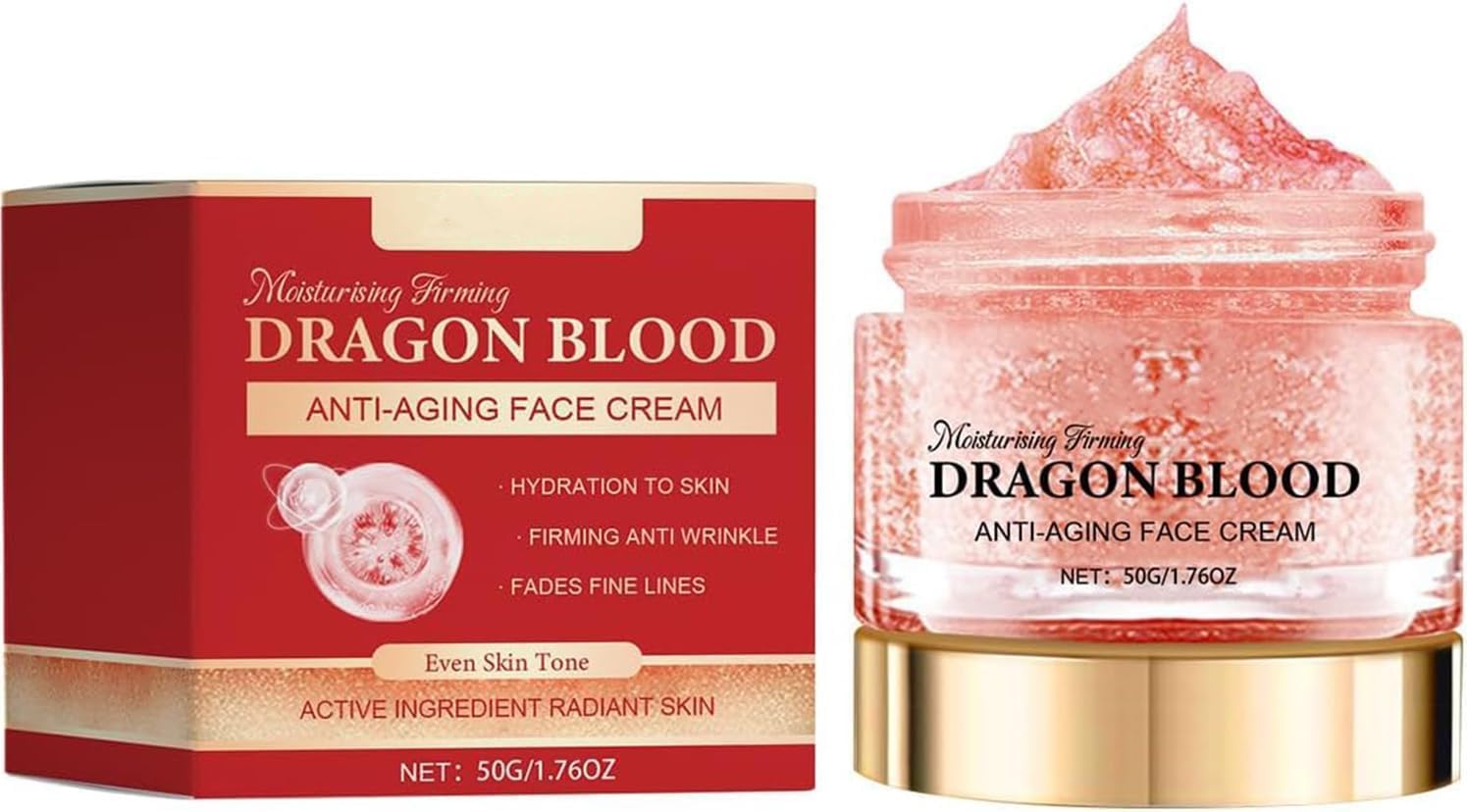 كريم دم دراجون من قطعتين، كريمات دم ريتينول بلاسينتا دراجون، كريم مرطب، يجعل البشرة متماسكة وممتلئة وناعمة ومرطبة، مناسبة للعناية بالبشرة للنساء