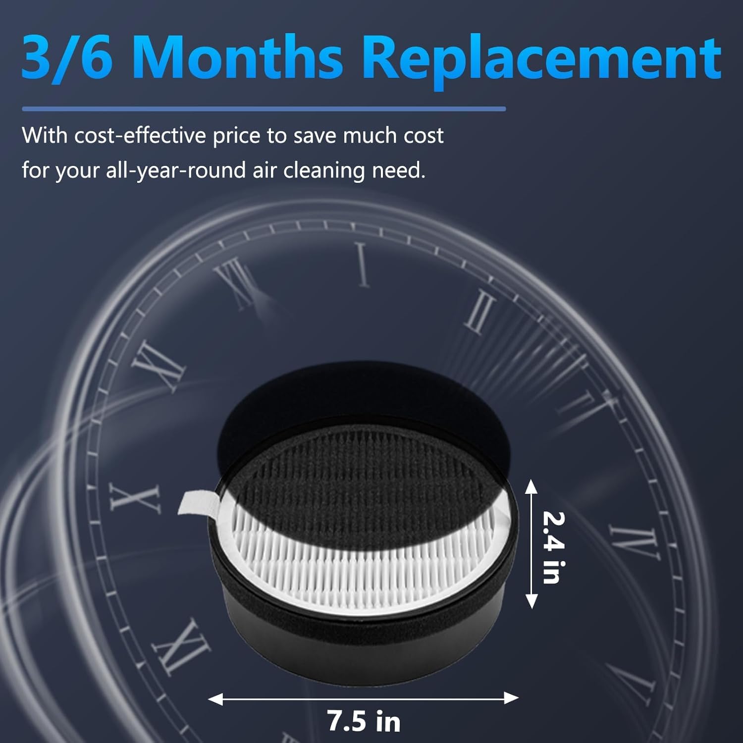 فلتر بديل من ابوتو، فلتر هيبا H13 ترو مع الكربون النشط، متوافق مع منقي الهواء LV-H132، فلتر هواء بديل عالي الكفاءة للاستخدام المنزلي 6 فلتر بديل من ابوتو، فلتر هيبا H13 ترو مع الكربون النشط، متوافق مع منقي الهواء LV-H132، فلتر هواء بديل عالي الكفاءة للاستخدام المنزلي - الصورة 6