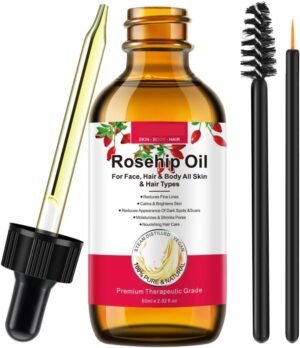 زيت شعر عضوي للشعر من جميع الأنواع، سعة 60 مل، يغذي ويرطب ويقلل التجاعيد ويعزز النضارة