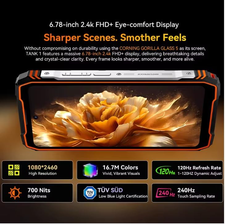 جوال متين تانك 1 من ال ام اتش تريد 6.78 انش 120Hz FHD + شاشة اتصال خارجية 16GB + 512GB 20000mAh، هاتف ذكي 5G اندرويد 15 ان اف سي 7 جوال متين تانك 1 من ال ام اتش تريد 6.78 انش 120Hz FHD + شاشة اتصال خارجية 16GB + 512GB 20000mAh، هاتف ذكي 5G اندرويد 15 ان اف سي - الصورة 7