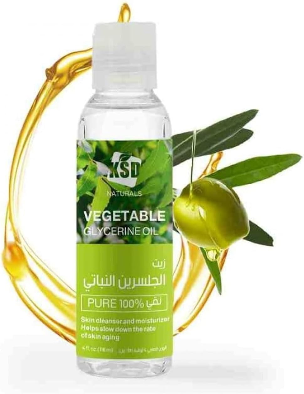 زيت جليسرين نباتي بسعة 113 جم من كيه اس دي 1 زيت جليسرين نباتي بسعة 113 جم من كيه اس دي