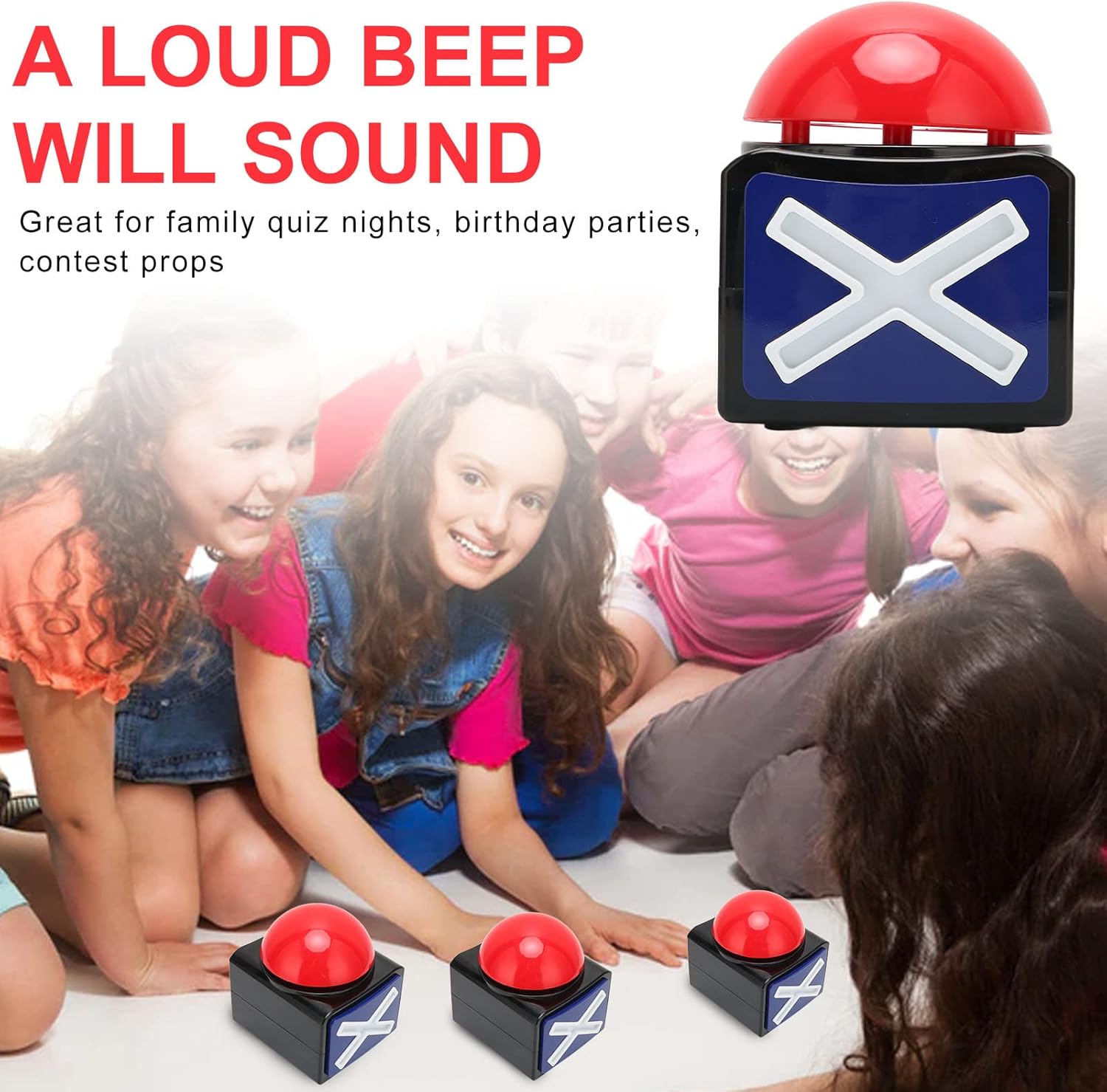 جرس للرد على اللعبة، ازرار العاب مسابقات من مادة ايه بي اس، ازرار عرض العاب وعروض الحفلات والمسابقات مع اضواء وصوت عالٍ للفصول الدراسية في النادي 4 جرس للرد على اللعبة، ازرار العاب مسابقات من مادة ايه بي اس، ازرار عرض العاب وعروض الحفلات والمسابقات مع اضواء وصوت عالٍ للفصول الدراسية في النادي - الصورة 4