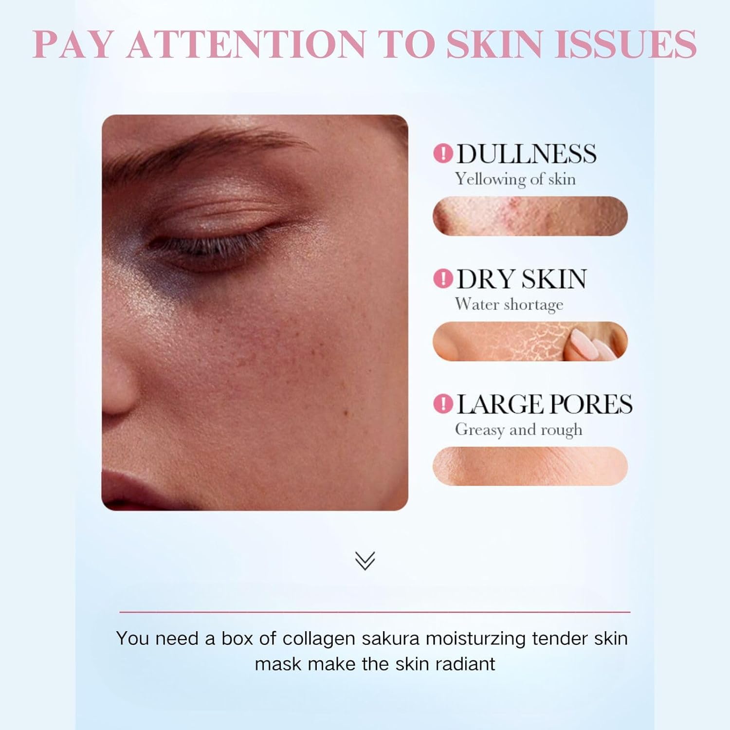 10 قطع من اقنعة الوجه الكورية ساكورا للعناية بالبشرة من لاكسدامر، قناع وجه كولاجين، قناع وجه مرطب، قناع وجه مرطب، قناع ورقي، قناع ورقي لاصلاح البشرة، ترطيب عميق واصلاح 11 713B8NbzHuL. AC SL1500