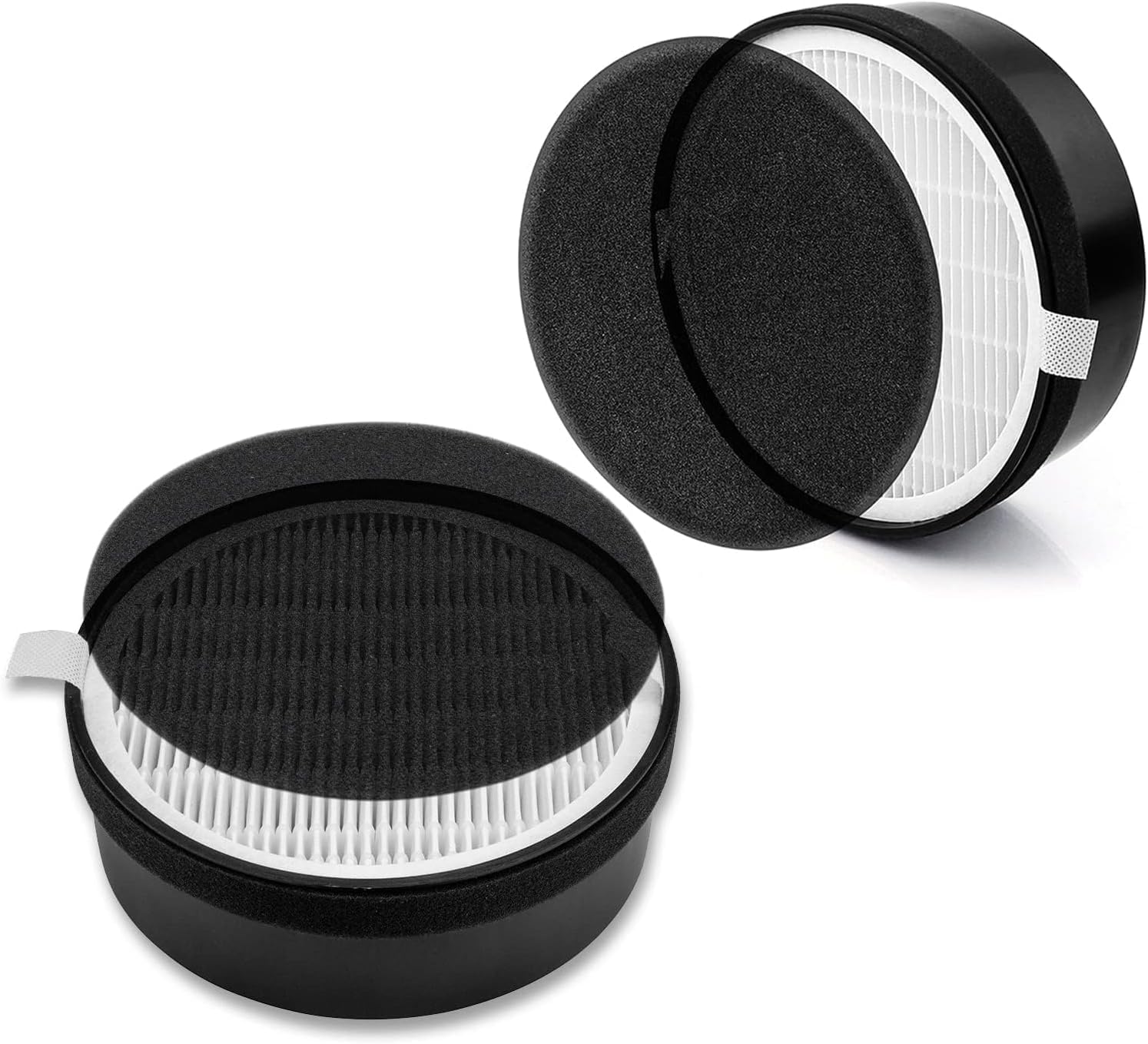 فلتر بديل من ابوتو، فلتر هيبا H13 ترو مع الكربون النشط، متوافق مع منقي الهواء LV-H132، فلتر هواء بديل عالي الكفاءة للاستخدام المنزلي 1 فلتر بديل من ابوتو، فلتر هيبا H13 ترو مع الكربون النشط، متوافق مع منقي الهواء LV-H132، فلتر هواء بديل عالي الكفاءة للاستخدام المنزلي