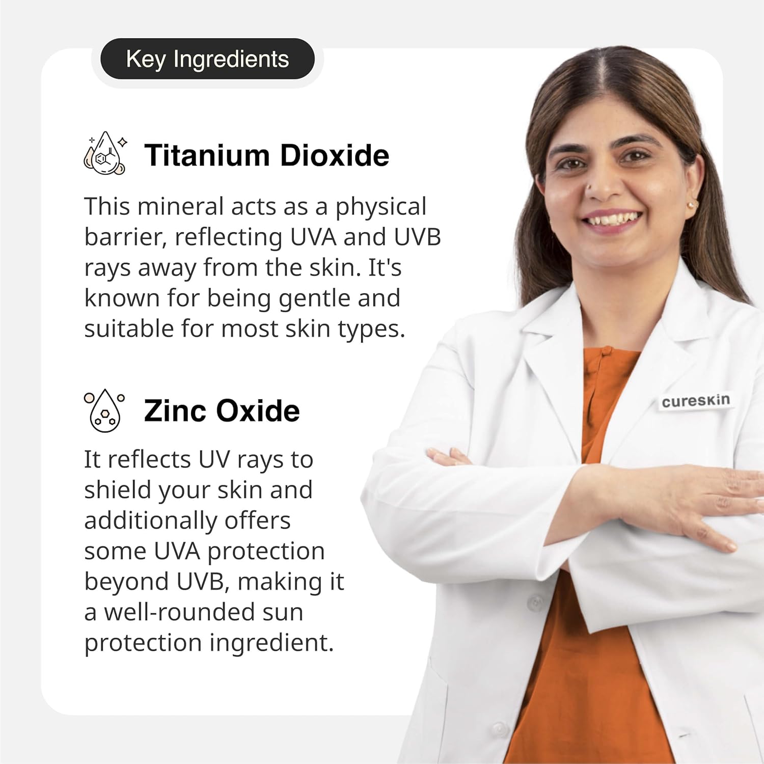 كيور سكين واقي من الشمس المعدني بلمسة نهائية غير لامعة بعامل وقاية من الشمس 50 PA++++ | حماية واسعة الطيف من الشمس (UVA/UVB/IR) مع ثاني اكسيد التيتانيوم، 50 غرام (عبوة من قطعة واحدة) 4 كيور سكين واقي من الشمس المعدني بلمسة نهائية غير لامعة بعامل وقاية من الشمس 50 PA++++ | حماية واسعة الطيف من الشمس (UVA/UVB/IR) مع ثاني اكسيد التيتانيوم، 50 غرام (عبوة من قطعة واحدة) - الصورة 4