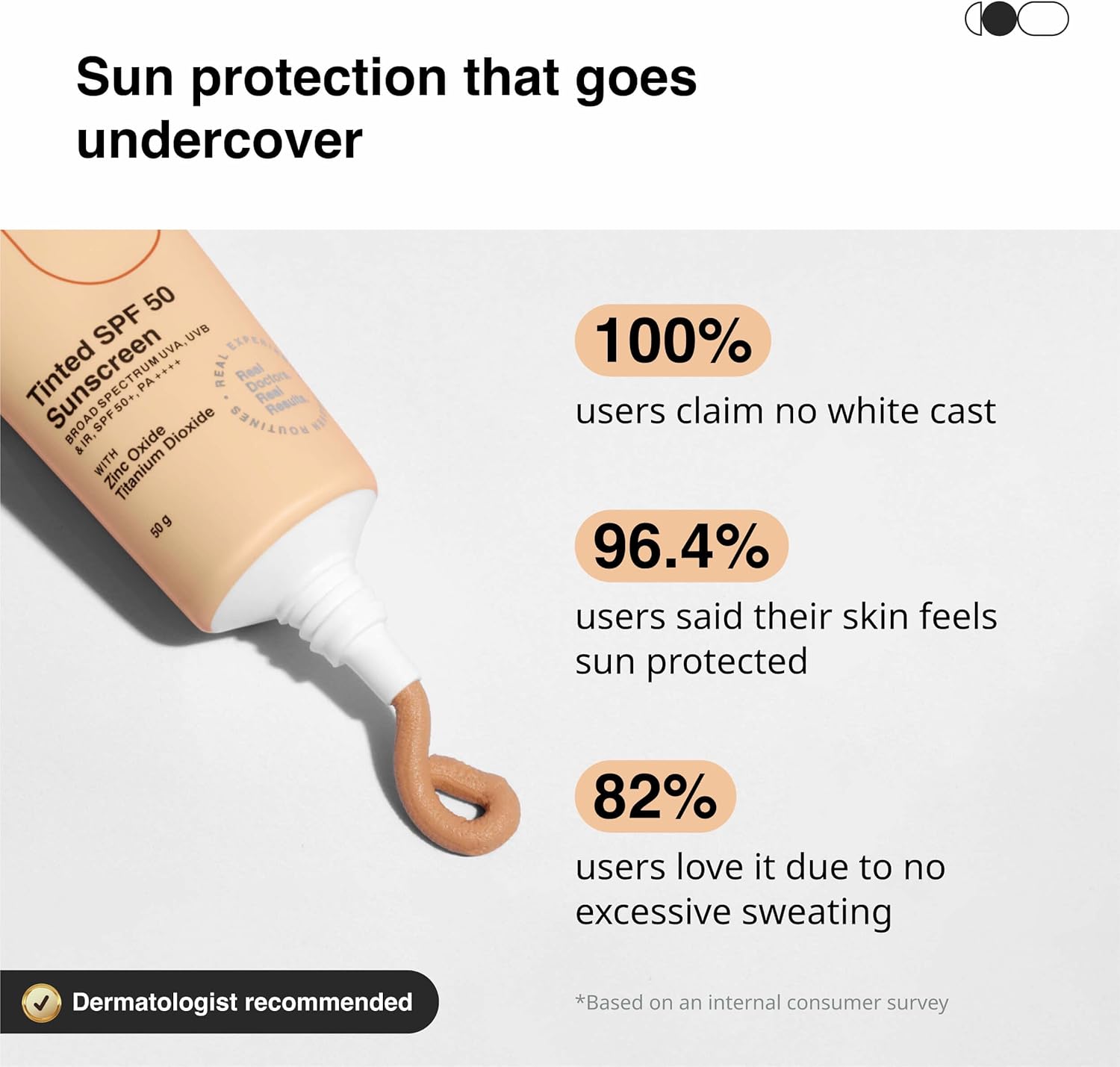 كيور سكين واقي من الشمس المعدني بلمسة نهائية غير لامعة بعامل وقاية من الشمس 50 PA++++ | حماية واسعة الطيف من الشمس (UVA/UVB/IR) مع ثاني اكسيد التيتانيوم، 50 غرام (عبوة من قطعة واحدة) 3 كيور سكين واقي من الشمس المعدني بلمسة نهائية غير لامعة بعامل وقاية من الشمس 50 PA++++ | حماية واسعة الطيف من الشمس (UVA/UVB/IR) مع ثاني اكسيد التيتانيوم، 50 غرام (عبوة من قطعة واحدة) - الصورة 3