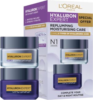 L'Oréal Paris Hyaluron Expert Day Cream+Night Cream, 100 ml