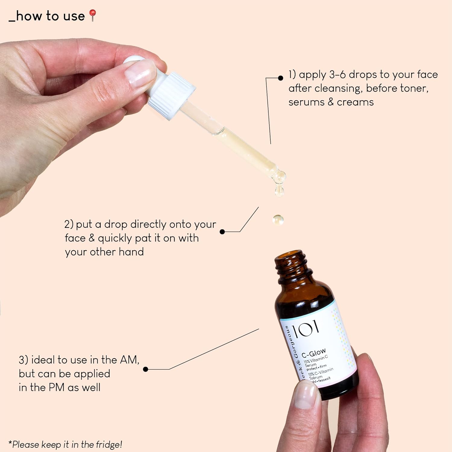 سيروم 101 سي جلو من جيك اند جورجيوس - مصل فيتامين بنسبة 15% خفيف للغاية + حمض الفيروليك وفيتامين E يوفر حماية البيئة يعزز الكولاجين ويوحد لون البشرة - لجميع انواع 30 مل 12 71DxmJ+Eu L. AC SL1500