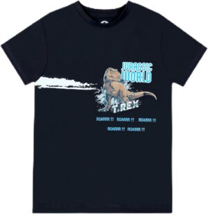 يونيفرسال تي شيرت غربي باكمام قصيرة للاولاد من جوراسيك وورلد (عبوة من قطعة واحدة)