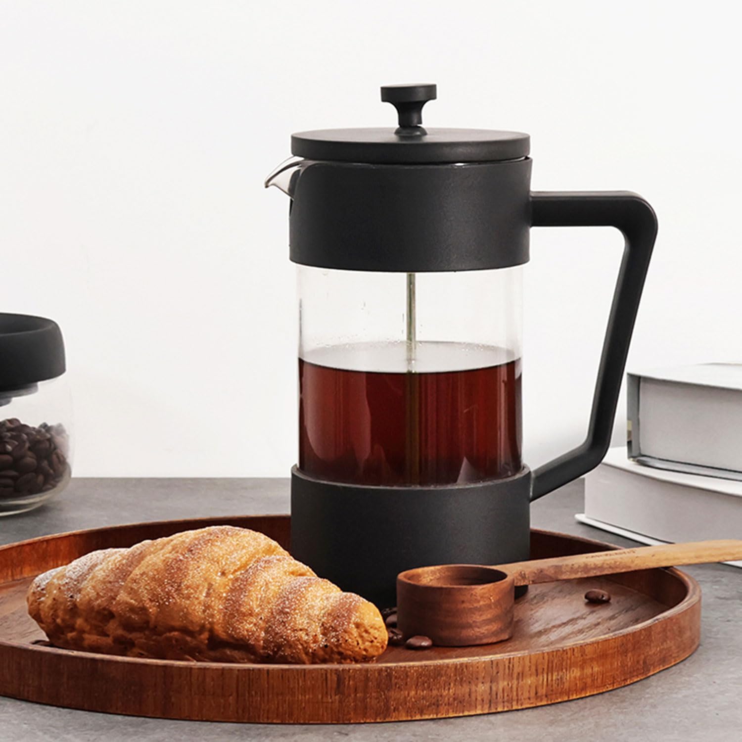 ماكينة تحضير القهوة والشاي الفرنسية من بروكسيما دايركت مع مغرفة قياس (1000 مل)، أسود 6 ماكينة تحضير القهوة والشاي الفرنسية من بروكسيما دايركت مع مغرفة قياس (1000 مل)، أسود - الصورة 6