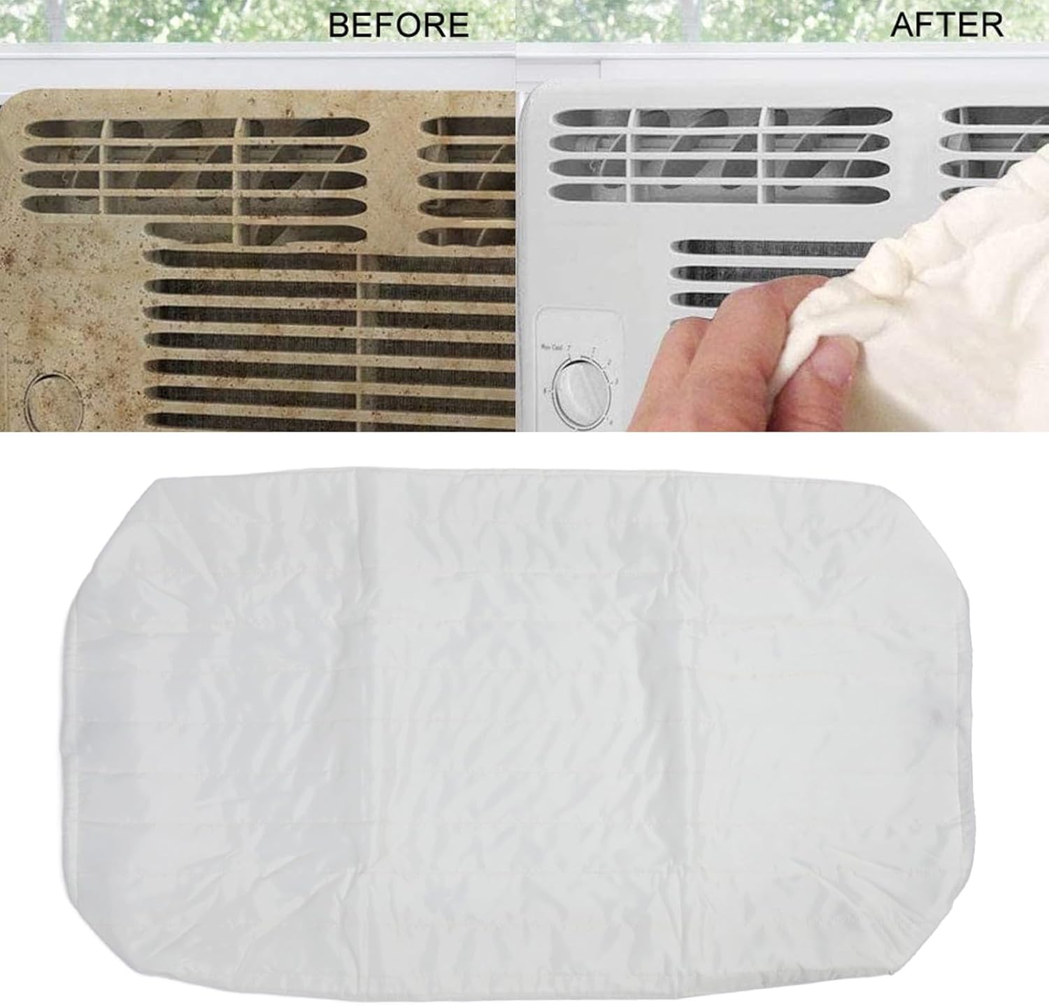 غطاء مكيف هواء داخلي، غطاء وحدة مكيف هواء داخلي مقاوم للغبار غطاء وحدة تكييف الهواء للمنزل والفندق (63 × 43 × 7 سم) 4 غطاء مكيف هواء داخلي، غطاء وحدة مكيف هواء داخلي مقاوم للغبار غطاء وحدة تكييف الهواء للمنزل والفندق (63 × 43 × 7 سم) - الصورة 4