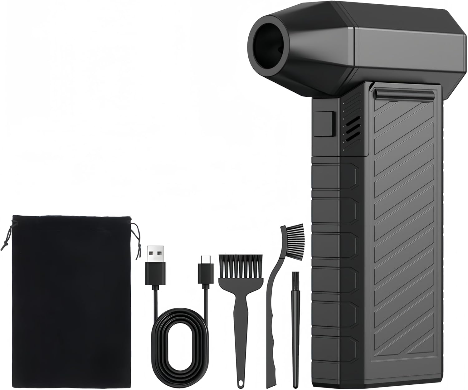 منفضة هواء كهربائية من ميلاتيك قابلة لإعادة الشحن بسرعة 130000RPM فائقة القوة تربو جاف، مروحة نفاثة عنيفة لاسلكية متينة للإلكترونيات والكمبيوتر والسيارة وتنظيف المنزل