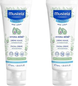 عبوة كومبو كريم الوجه هيدرا بيبي من موستيلا 40 مل × 2 = 80 مل