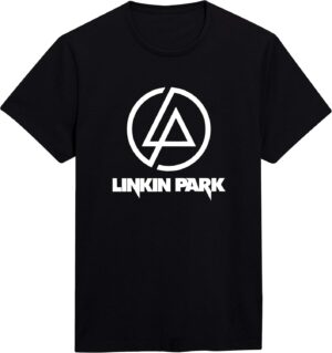 تيشيرت بقبة دائرية للرجال من لينكين بارك روك ميوزيك باند