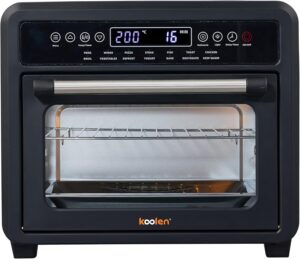 فرن مقلاة هوائية مع ملحقات، سعة 22 لتر، اسود من كولين، 2000.0 واط