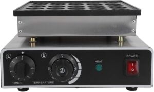 سوراندي ماكينة صنع مافن كهربائية سريعة التسخين بقدرة 950 واط و25 فتحة من الستانلس ستيل غير لاصقة مع مؤقت ومقبض ضبط درجة الحرارة للمطبخ (بريطاني