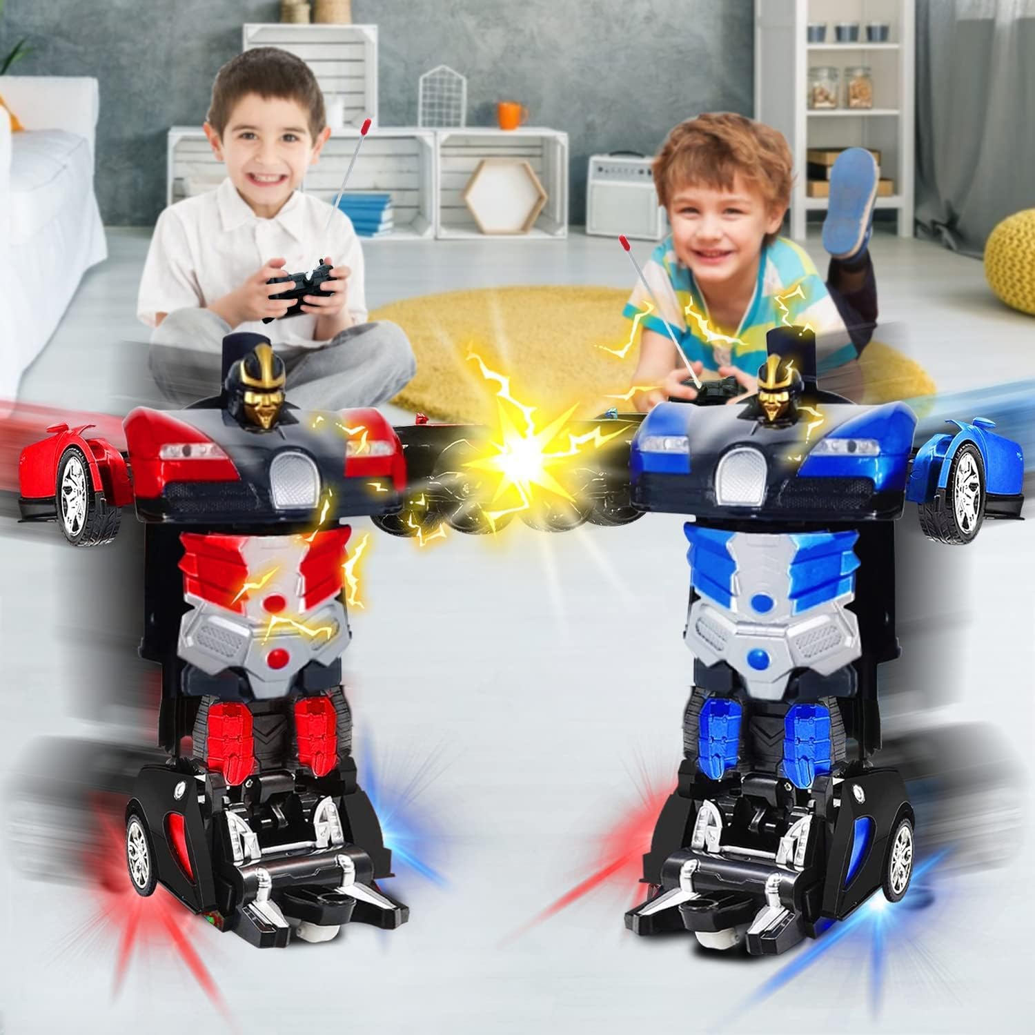 لعبة سيارة روبوت ذكية متحولة تعمل بجهاز تحكم عن بعد تتحول بزر واحد الى مع اضاءة LED العاب هدية للفتيات والاولاد بعمر 6-16 عاما لون احمر من دي ام جي 6 لعبة سيارة روبوت ذكية متحولة تعمل بجهاز تحكم عن بعد تتحول بزر واحد الى مع اضاءة LED العاب هدية للفتيات والاولاد بعمر 6-16 عاما لون احمر من دي ام جي - الصورة 6