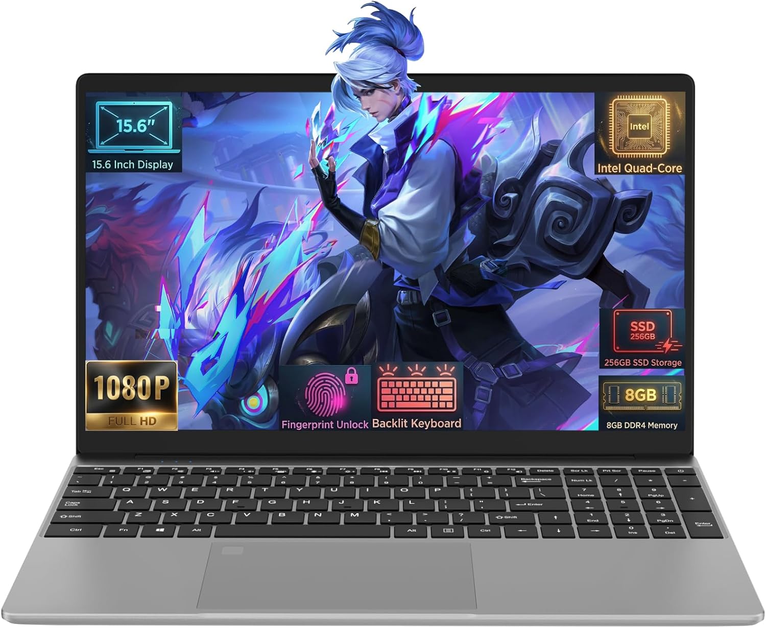 لابتوب تراي جود ويندوز 11 برو مع كيبورد باضاءة خلفية وبطاقة هوية بصمة، شاشة 15.6 انش IPS FHD، ذاكرة RAM 8GB وSSD 256GB، انتل رباعي النواة N5100، كمبيوتر رفيع للعمل والطلاب 1 لابتوب تراي جود ويندوز 11 برو مع كيبورد باضاءة خلفية وبطاقة هوية بصمة، شاشة 15.6 انش IPS FHD، ذاكرة RAM 8GB وSSD 256GB، انتل رباعي النواة N5100، كمبيوتر رفيع للعمل والطلاب