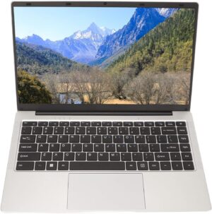لابتوب سينيسيسلي 14 انش FHD IPS لانتل J4105 رباعي النواة واربع ثريد، LPDDR4 6GB RAM، لابتوب محمول ويندوز 10 (قابس بريطاني 6+128G)