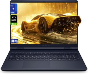 لابتوب الين وير 16 اورورا للالعاب، انتل 7-240H، 32GB DDR5 RAM، 2TB PCIe SSD، شاشة 16 انش WQXGA (2560x1600) 120Hz انفيديا جي فورس RTX 5050، كيبورد باضاءة خلفية بيضاء، W11 برو، انديجو