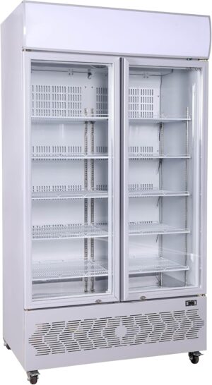 ثلاجة شو كيس، سعة 885 لتر، باب عرض زجاجي، أرضية من الفولاذ المقاوم للصدأ - موديل AS1000-IC8-HD من آستون