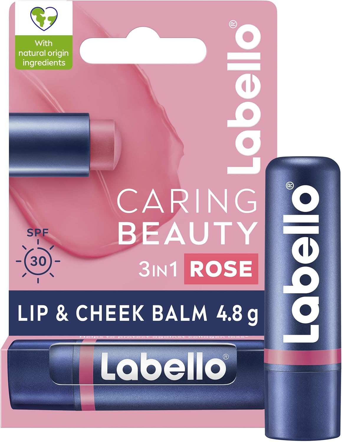 مرطب شفاه وخدود ليب كيرينج بيوتي بعامل وقاية من أشعة الشمس 30، 4.8 جرام، وردي، من لابيلو 10 مرطب شفاه وخدود ليب كيرينج بيوتي بعامل وقاية من أشعة الشمس 30، 4.8 جرام، وردي، من لابيلو