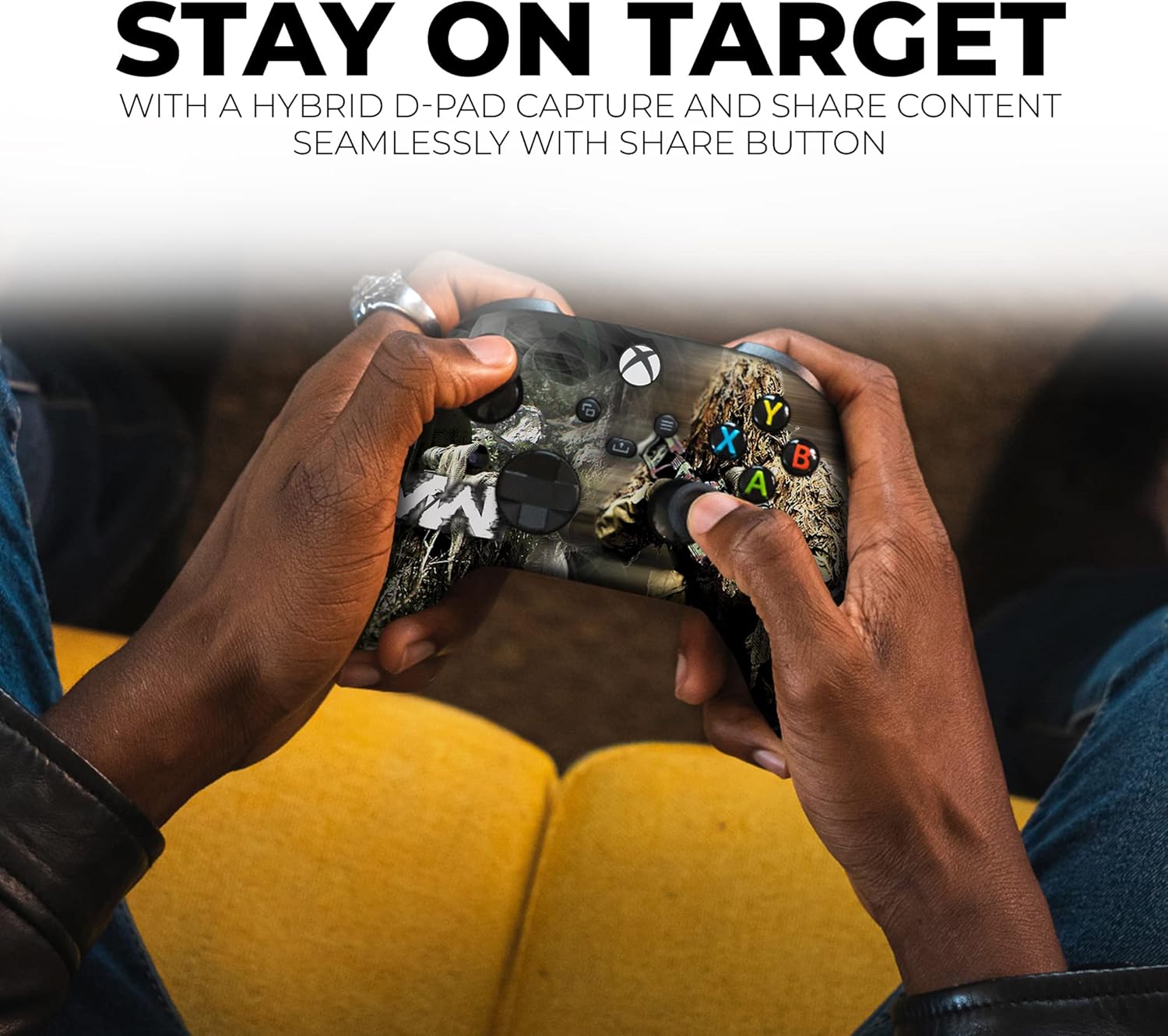 DreamController C-O-D Moderrn Warfare Custom X-box Controller Wireless compatible with X-box One/X-box Series X/S Proudly Customized in USA with Permanent HYDRO-DIP Printing(NOT JUST A SKIN)(MODD 5 DreamController C-O-D Moderrn Warfare Custom X-box Controller Wireless compatible with X-box One/X-box Series X/S Proudly Customized in USA with Permanent HYDRO-DIP Printing(NOT JUST A SKIN)(MODD - الصورة 5